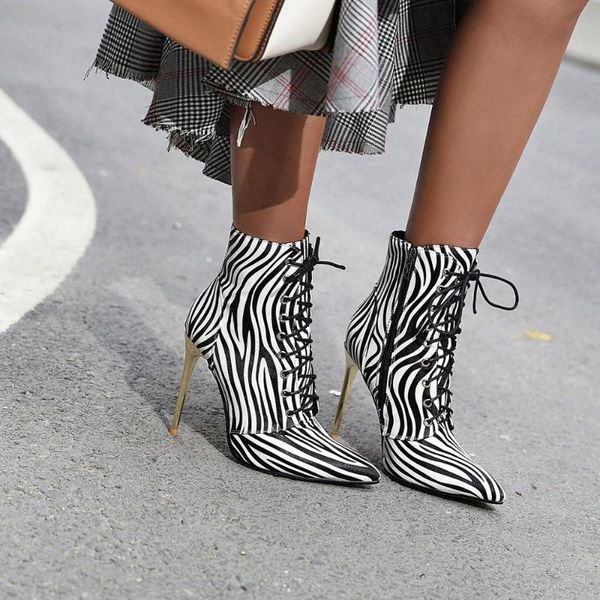 boots 2021winter women bare high heels dress shoes pointed toe leopard print stripe mujer thin pumps woman, Black
boots 2021winter women bare high heels dress shoes pointed toe leopard print stripe mujer thin pumps woman, Black