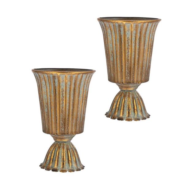 vases 2pcs iron wrought outdoor courtyard flowerpot metal craft vase ornaments
vases 2pcs iron wrought outdoor courtyard flowerpot metal craft vase ornaments