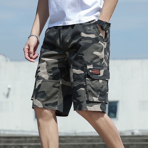 men's shorts camouflage cargo boardshorts 5 points mid-pants male beach homme quality bottoms elastic loose casual 6cae, White;black
men's shorts camouflage cargo boardshorts 5 points mid-pants male beach homme quality bottoms elastic loose casual 6cae, White;black