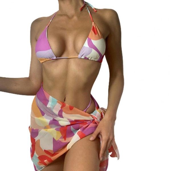 women's swimwear women bikini set color block padded triangle stitching low waist backless lacing halter swimsuit sets for swimming poo, White;black
women's swimwear women bikini set color block padded triangle stitching low waist backless lacing halter swimsuit sets for swimming poo, White;black