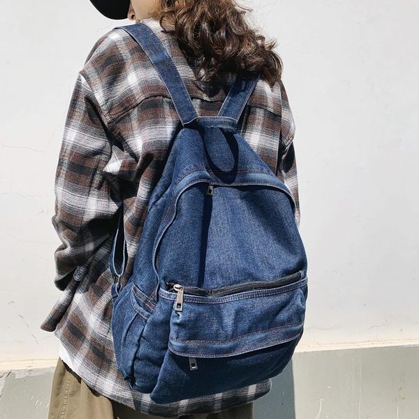 backpack real s korean wild school bag female harajuku ulzzang large capacity girl high student travel denim
backpack real s korean wild school bag female harajuku ulzzang large capacity girl high student travel denim
