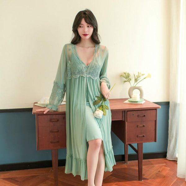 women's sleepwear modal gauze robe sets deep v- neck ladies lingerie solid color vintage loose nightgowns spring summer, Black;red
women's sleepwear modal gauze robe sets deep v- neck ladies lingerie solid color vintage loose nightgowns spring summer, Black;red