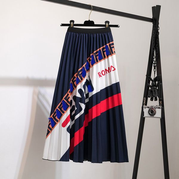 pleated summer 2021 new printing women's skirt all-match slim expandable fashion, Black
pleated summer 2021 new printing women's skirt all-match slim expandable fashion, Black