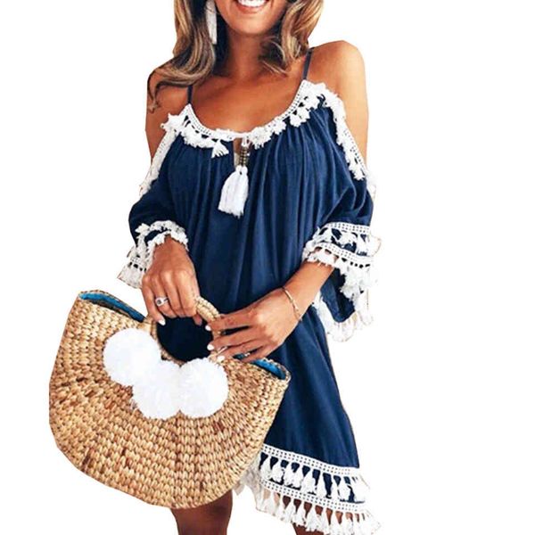 dressed cold shoulder bangs white bow crochet dress suspend hippie sukienka boho casual clothes in ladies'summer robe 2021, Black;gray
dressed cold shoulder bangs white bow crochet dress suspend hippie sukienka boho casual clothes in ladies'summer robe 2021, Black;gray