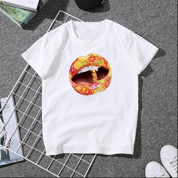 women t shirt shirts summer short sleeve casual white graphic tees girls lip print
women t shirt shirts summer short sleeve casual white graphic tees girls lip print