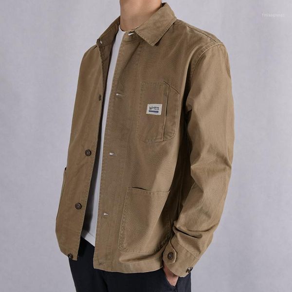 100% cotton brand jacket for men spring autumn fashion jackets casual comfortable mens solid male chaqueta men's, Black;brown
100% cotton brand jacket for men spring autumn fashion jackets casual comfortable mens solid male chaqueta men's, Black;brown