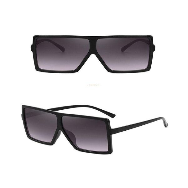 sunglasses large frame fashion ladies european and american square uv protection, White;black
sunglasses large frame fashion ladies european and american square uv protection, White;black