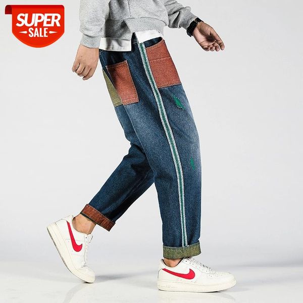 2019 men's baggy homme classic style jeans mens blue stitching color casual pants tide male loose trousers big size s-5xl #ua7u
2019 men's baggy homme classic style jeans mens blue stitching color casual pants tide male loose trousers big size s-5xl #ua7u