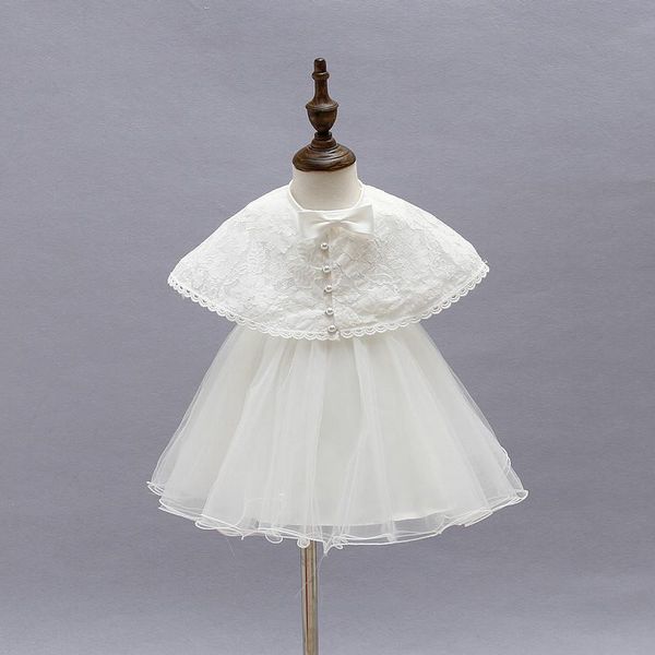 girl's dresses white princess toddler baby girl party dress ceremonies 1 year birthday baptism with shwal for girls clothing 2pcs, Red;yellow
girl's dresses white princess toddler baby girl party dress ceremonies 1 year birthday baptism with shwal for girls clothing 2pcs, Red;yellow