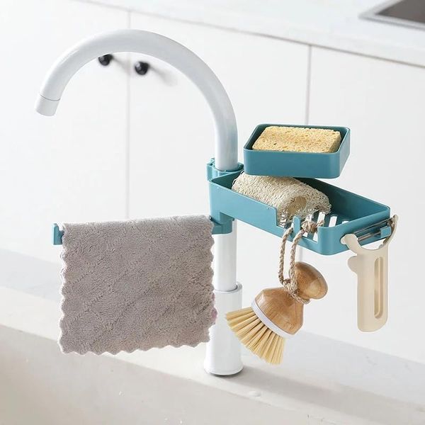 japanese-style multi-layer rotatable faucet rack, cloth kitchen utensils storage sink drain rack organizer & organization
japanese-style multi-layer rotatable faucet rack, cloth kitchen utensils storage sink drain rack organizer & organization