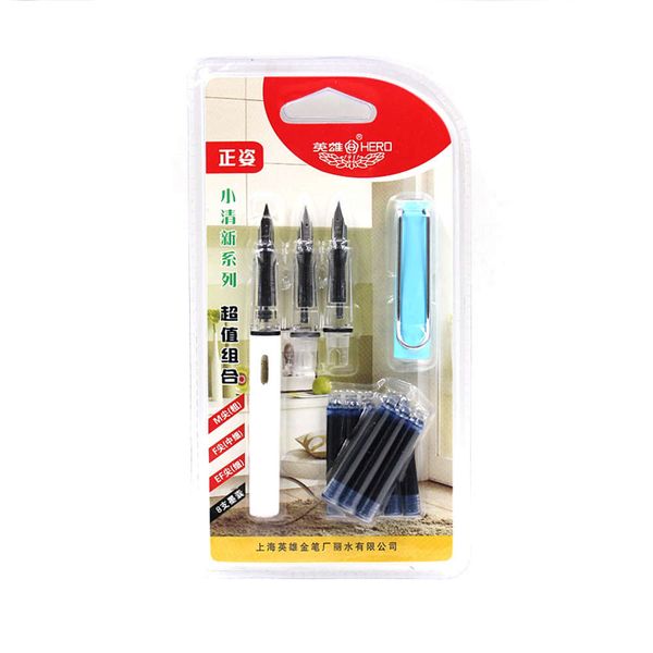 the pen hero small and fresh zhengzi calligraphy practice pen 6 ink blue
