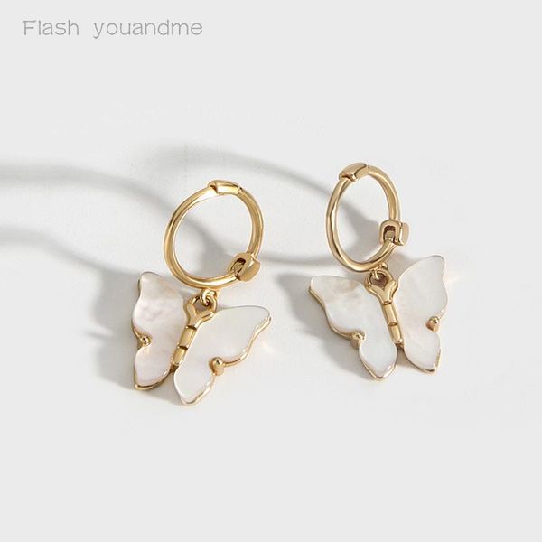 hoop & huggie elegant simple shell butterfly earrings s925 sterling silver geometric circle for women fashion jewelry, Golden;silver
hoop & huggie elegant simple shell butterfly earrings s925 sterling silver geometric circle for women fashion jewelry, Golden;silver