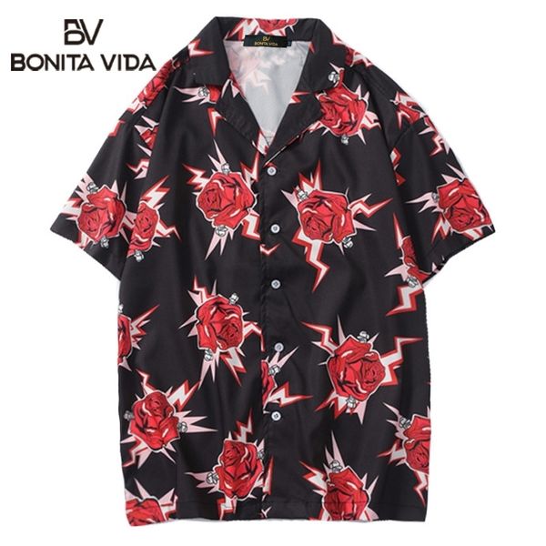 bonita vida hip hop shirt mens hawaiian shirt rose floral summer harajuku hawaii thin short sleeve beach shirt streetwear 210520, White;black
bonita vida hip hop shirt mens hawaiian shirt rose floral summer harajuku hawaii thin short sleeve beach shirt streetwear 210520, White;black
