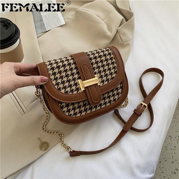 shoulder bags houndstooth flap 2021 winter retro pu leather women's designer handbag mini messenger brand purses
shoulder bags houndstooth flap 2021 winter retro pu leather women's designer handbag mini messenger brand purses