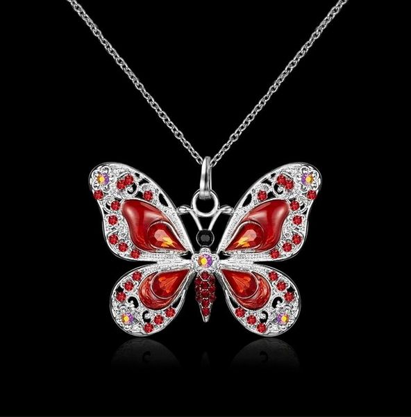 chains 2021 wholesale arrival butterfly pendants necklace cubic zirconia multicolor oil drop chain necklaces gift for women, Silver
chains 2021 wholesale arrival butterfly pendants necklace cubic zirconia multicolor oil drop chain necklaces gift for women, Silver