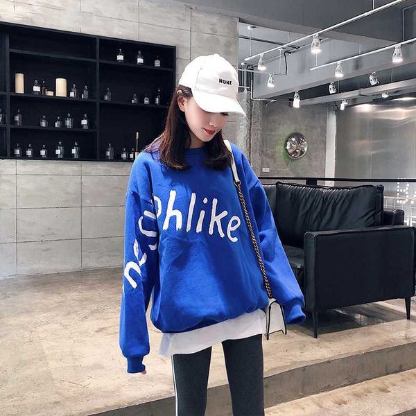 women's hoodies & sweatshirts women letter printed loose o-neck thicker warm soft simple kawaii korean style pullovers womens trendy ch, Black
women's hoodies & sweatshirts women letter printed loose o-neck thicker warm soft simple kawaii korean style pullovers womens trendy ch, Black