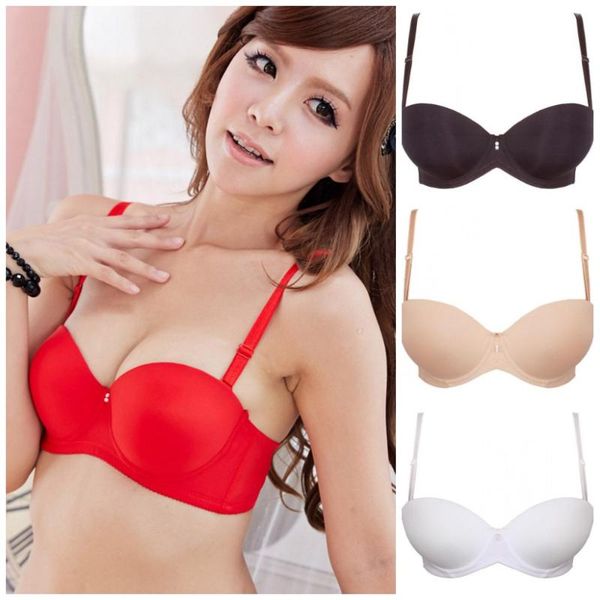 bras women bra thicken paddedpush up t-shirt for young girl 1/2 cup underwire h093, Red;black
bras women bra thicken paddedpush up t-shirt for young girl 1/2 cup underwire h093, Red;black
