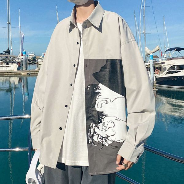 men's casual shirts shirt men's korean fashion versatile loose casual long sleeve coat spring and autumn 0nmc rqte, White;black
men's casual shirts shirt men's korean fashion versatile loose casual long sleeve coat spring and autumn 0nmc rqte, White;black