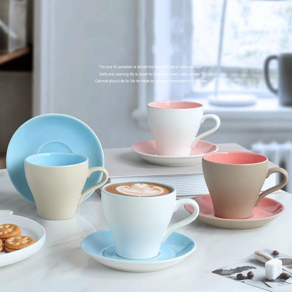 cups & saucers frost colour ceramic glaze coffee cup saucer sets european style 160ml espresso cappuccino cafe tea mugs tasse tazas copo xic
cups & saucers frost colour ceramic glaze coffee cup saucer sets european style 160ml espresso cappuccino cafe tea mugs tasse tazas copo xic