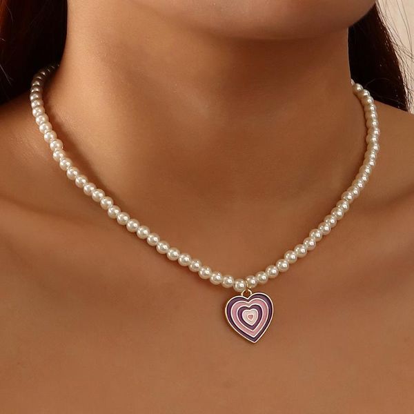 pendant necklaces temperament and romantic white imitation pearl necklace over-color love heart-shaped women neck decoration jewelry gifts, Silver
pendant necklaces temperament and romantic white imitation pearl necklace over-color love heart-shaped women neck decoration jewelry gifts, Silver