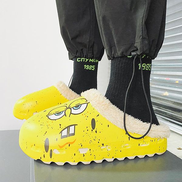 winter women cotton shoes indoor slippers men's increased wool comfortable warm couple large size 35-46 2021, Black
winter women cotton shoes indoor slippers men's increased wool comfortable warm couple large size 35-46 2021, Black