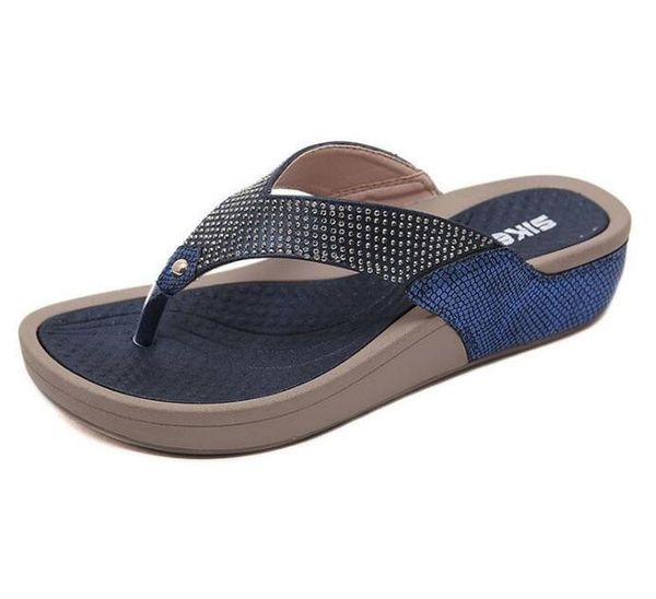 women floral beaded sequin embellishment mesh slippers flip flop sandal wedge platform shoes sandalia feminina c597, Black
women floral beaded sequin embellishment mesh slippers flip flop sandal wedge platform shoes sandalia feminina c597, Black