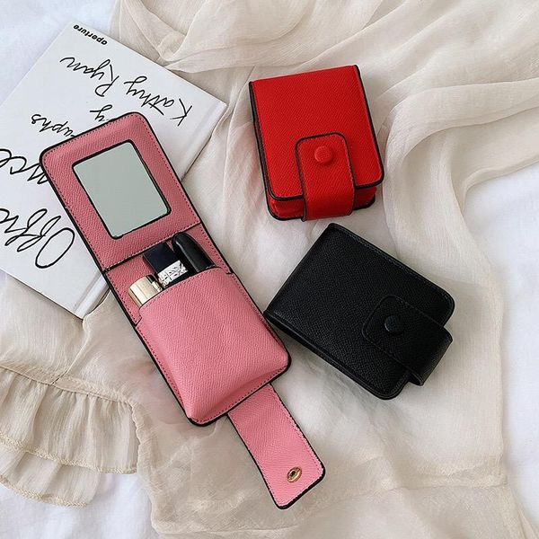 cosmetic bags women small portable lipstick mirror outside make up storage female fashion ladies & cases
cosmetic bags women small portable lipstick mirror outside make up storage female fashion ladies & cases
