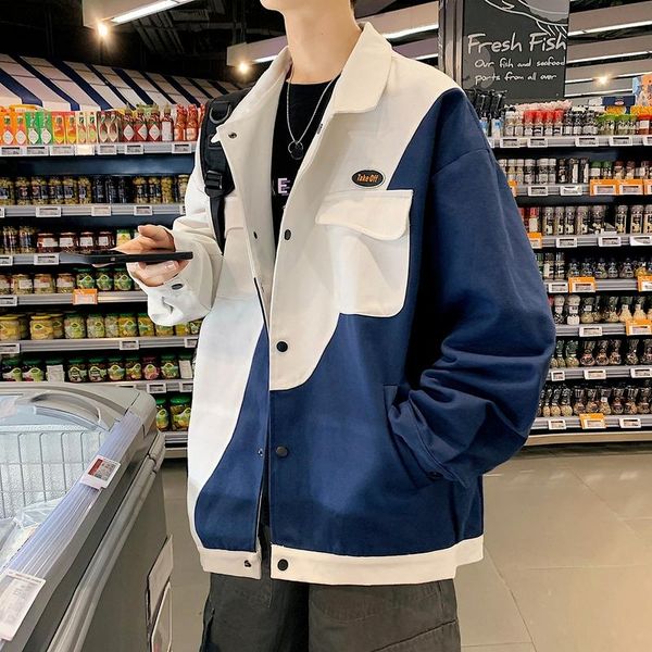 men's jackets handsome tooling jacket spring autumn models ins casual student tide brand loose retro top, Black;brown
men's jackets handsome tooling jacket spring autumn models ins casual student tide brand loose retro top, Black;brown