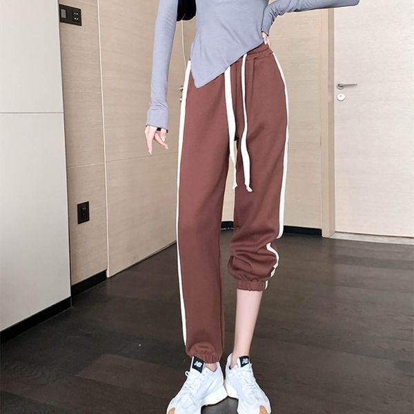 women's pants & capris real s 2021 autumn and winter fashion ladies loose versatile slim casual, Black;white
women's pants & capris real s 2021 autumn and winter fashion ladies loose versatile slim casual, Black;white