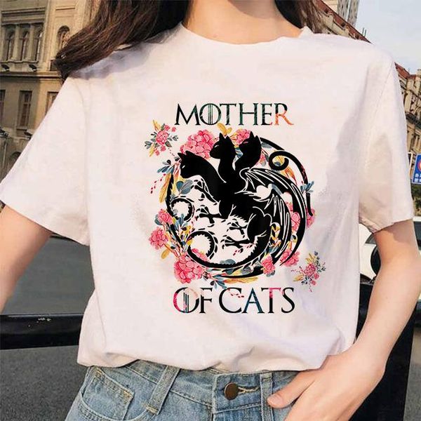 women's t-shirt women mother of cat fashion summer lady clothing flower pet cute short sleeve shirt tees female t, White
women's t-shirt women mother of cat fashion summer lady clothing flower pet cute short sleeve shirt tees female t, White