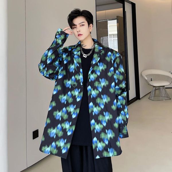 men's casual shirts full pattern suit collar double-breasted loose long sleeve shirt cardigan coat oversize streetwear man, White;black
men's casual shirts full pattern suit collar double-breasted loose long sleeve shirt cardigan coat oversize streetwear man, White;black