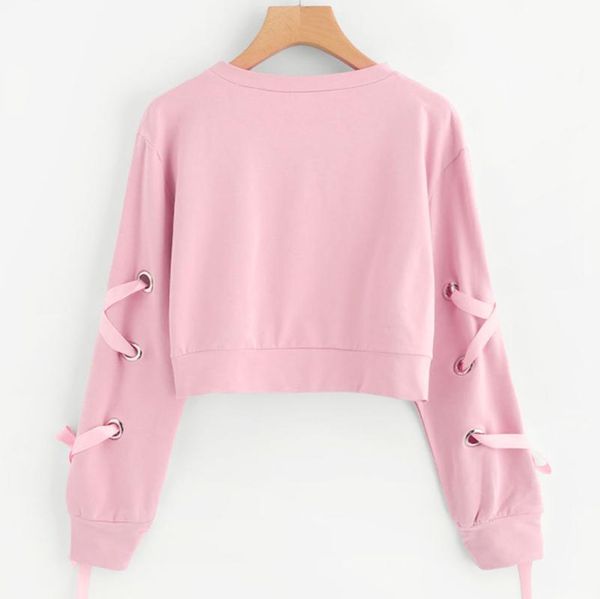 women's hoodies & sweatshirts winter thick warm coat casual lace up long sleeve pullover crop solid sweatshirt cute, Black
women's hoodies & sweatshirts winter thick warm coat casual lace up long sleeve pullover crop solid sweatshirt cute, Black