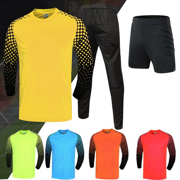 kids men soccer goalkeeper uniform men's soccer jerseys sets children's football goalkeeper doorkeepers shirt pants shorts, Black;white
kids men soccer goalkeeper uniform men's soccer jerseys sets children's football goalkeeper doorkeepers shirt pants shorts, Black;white