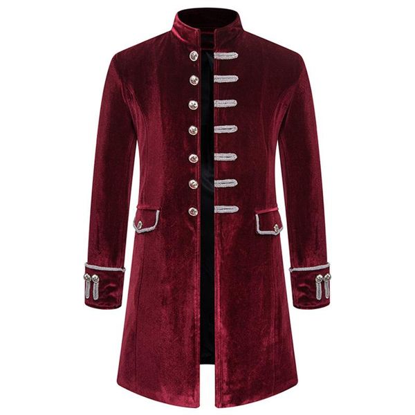 vintage trench coat men casual steampunk tailcoat jacket gothic uniform long stage costume homme outwear #3 men's suits & blazers, White;black
vintage trench coat men casual steampunk tailcoat jacket gothic uniform long stage costume homme outwear #3 men's suits & blazers, White;black