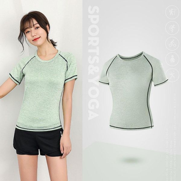 yoga outfit letter print sport shirts solid color women workout high elastic gym running breathable short sleeve t-shirts b
yoga outfit letter print sport shirts solid color women workout high elastic gym running breathable short sleeve t-shirts b