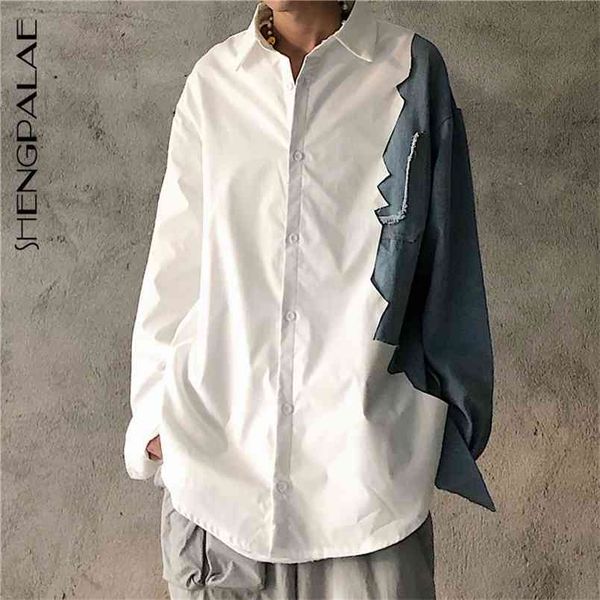 fashion women shirt female long sleeve casual turn-down collar women's loose splice cowboy blouse za5803 210427, White
fashion women shirt female long sleeve casual turn-down collar women's loose splice cowboy blouse za5803 210427, White