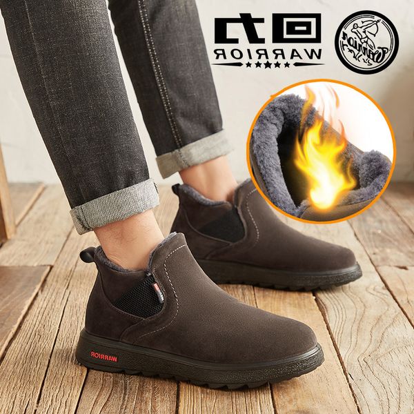 huili men's shoes new winter cotton cover feet plush thickened warm snow boots high tide, Black
huili men's shoes new winter cotton cover feet plush thickened warm snow boots high tide, Black