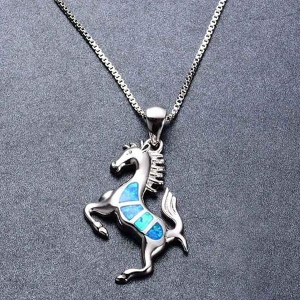 exquisite opal horse necklace fashion personality clavicle chain jewelry for women feature namour charm gift all seasons pendant necklaces, Silver
exquisite opal horse necklace fashion personality clavicle chain jewelry for women feature namour charm gift all seasons pendant necklaces, Silver