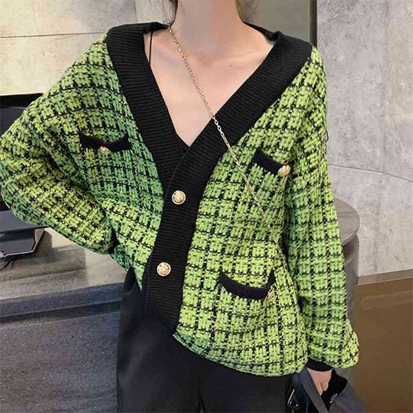 autumn winter fashion designer sweater cardigan female v-neck luxury single-breasted plaid knitting jacket women's clothes 210520, White
autumn winter fashion designer sweater cardigan female v-neck luxury single-breasted plaid knitting jacket women's clothes 210520, White