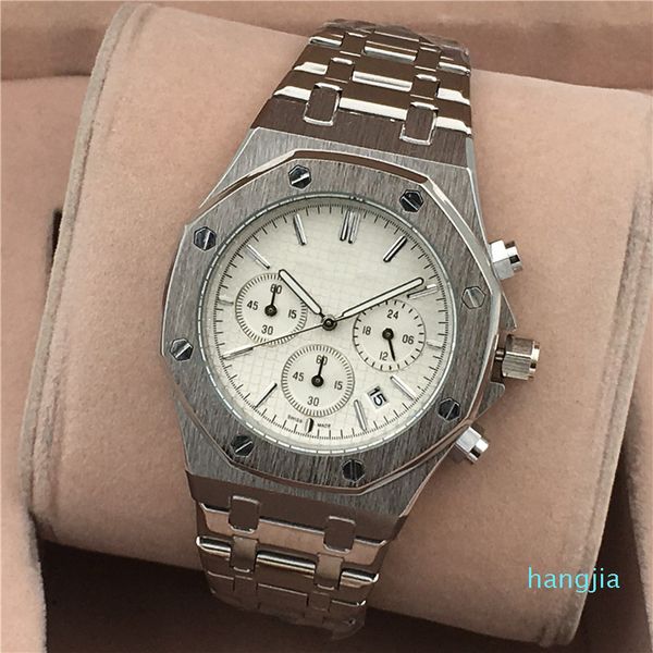 sports all-steel watch, Slivery;brown