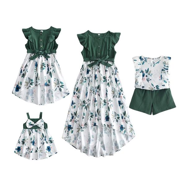 family matching outfits menoea mother daughter clothes 2021 girls patchwork dress flowers costumes mommy and me, Blue
family matching outfits menoea mother daughter clothes 2021 girls patchwork dress flowers costumes mommy and me, Blue
