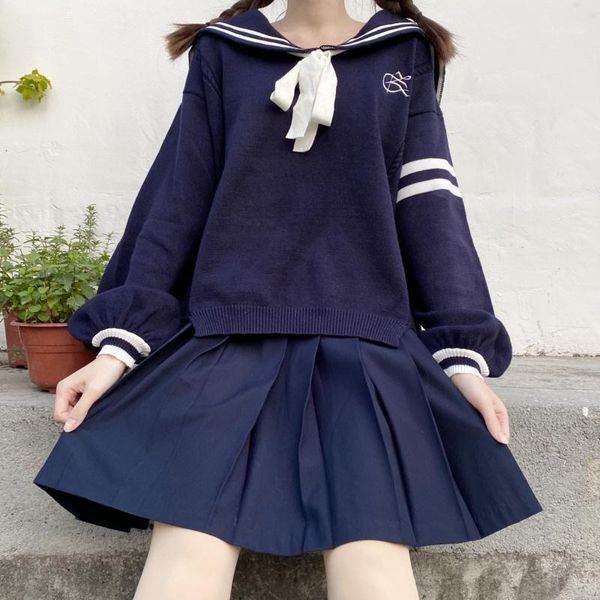 clothing sets sweet jk uniform sweater female student korean loose japanese college style sailor collar pullover school girl1, White
clothing sets sweet jk uniform sweater female student korean loose japanese college style sailor collar pullover school girl1, White