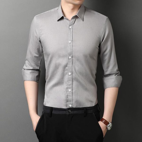 men's casual shirts 2021 spring autumn business men long-sleeved shirt zde1038, White;black
men's casual shirts 2021 spring autumn business men long-sleeved shirt zde1038, White;black