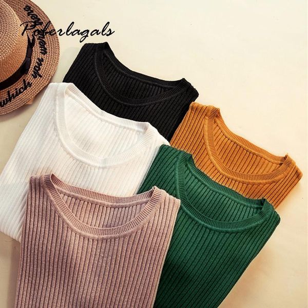 women's sweaters 2021 -coming autumn winter o neck soft pullovers female primer shirt long sleeve short korean slim-fit tight sweater, White;black
women's sweaters 2021 -coming autumn winter o neck soft pullovers female primer shirt long sleeve short korean slim-fit tight sweater, White;black