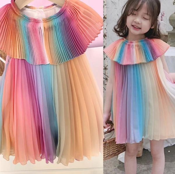 girl's dresses girls party dress summer design rainbow colorful baby, Red;yellow
girl's dresses girls party dress summer design rainbow colorful baby, Red;yellow