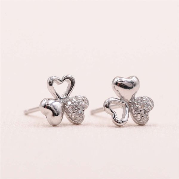 s925 pure tremella nail women's diamond three four leaf lucky grass korean personalized student forest department simple earrings, Black
s925 pure tremella nail women's diamond three four leaf lucky grass korean personalized student forest department simple earrings, Black