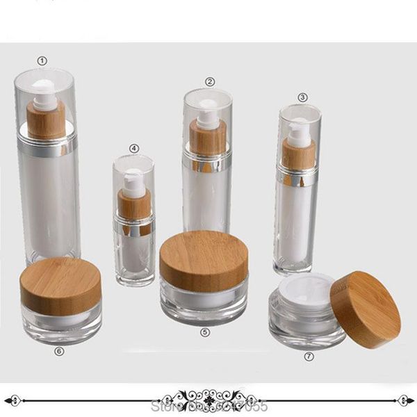 storage bottles & jars 10pcs/lot 15ml 30ml 60ml 120ml empty arcylic cosmetic lotion bottle, 30g 50g high class bamboo cream jar, mask pot
storage bottles & jars 10pcs/lot 15ml 30ml 60ml 120ml empty arcylic cosmetic lotion bottle, 30g 50g high class bamboo cream jar, mask pot