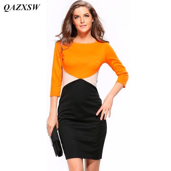 casual dresses qazxsw women's elegant the quarter sleeve patchwork special occasion bodycon formal party evening pencil dress yx0086, Black;gray
casual dresses qazxsw women's elegant the quarter sleeve patchwork special occasion bodycon formal party evening pencil dress yx0086, Black;gray