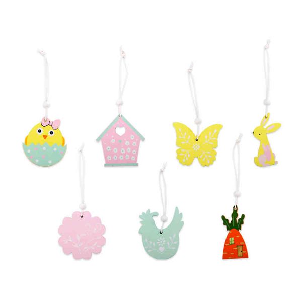 yinghao crafts rabbit chicken bird butterfly home lovely animal wooden pendant