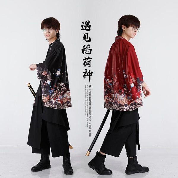 ethnic clothing harajuku japanese style men women couple cardigan kimono casual fashion streetwear coat shirts kawaii geisha haori blou, Red
ethnic clothing harajuku japanese style men women couple cardigan kimono casual fashion streetwear coat shirts kawaii geisha haori blou, Red